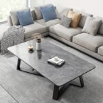 Mesa de Café Moderna y Única 2025, Mesas Rectangulares con Mármol para Sala o Oficina en Casa, Diseño Simple - Imagen 5