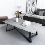 Mesa de Café Moderna y Única 2025, Mesas Rectangulares con Mármol para Sala o Oficina en Casa, Diseño Simple - Imagen 2